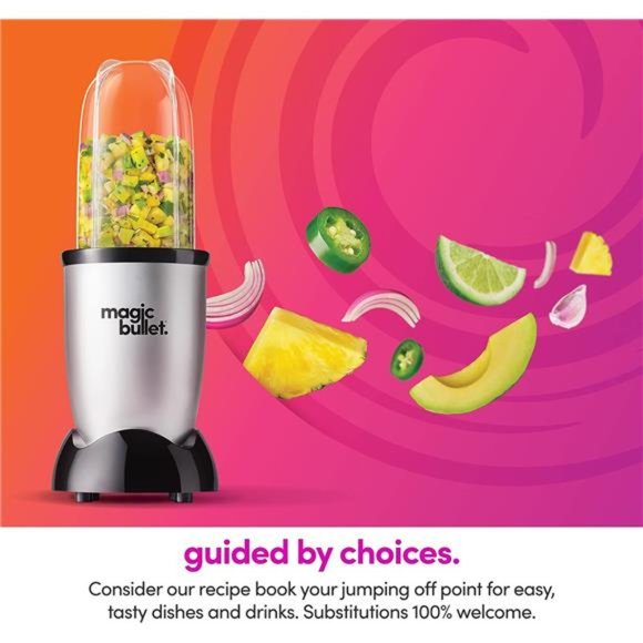 Magic Bullet Blender, Small, Silver, 11 Piece Set - Picture 5 of 5